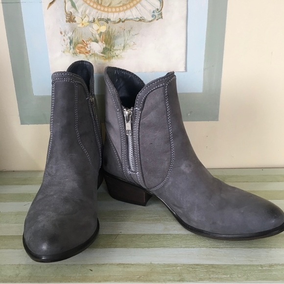 Steve Madden ‘Zipster’ Ankle Bootie in Smokey Grey Nubuck    Size 7 1/2   NEW - Picture 2 of 10